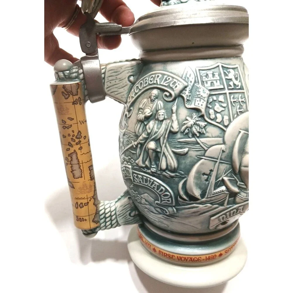 Vintage Avon 1992 Christopher Columbus New World Stein Made in Brazil #88413 - Picture 8 of 15